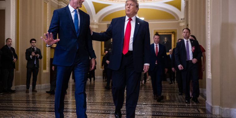 ‘A circular firing squad’: Senate GOP pushes back on Trump’s tiff with Thune