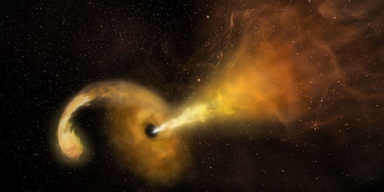 Super rare black hole devours unlucky star