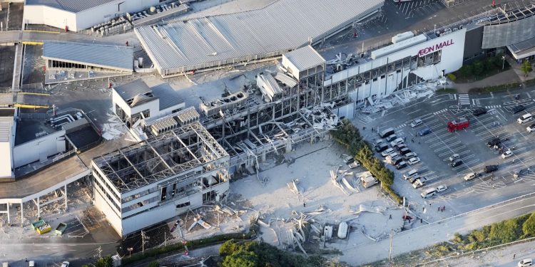 Dozens missing as shopping mall collapses during 7.1 magnitude Japan earthquake