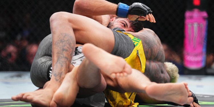 Dustin Poirier claims Arman Tsarukyan was ‘saved’ by clothing malfunction in first Charles Oliveira fight