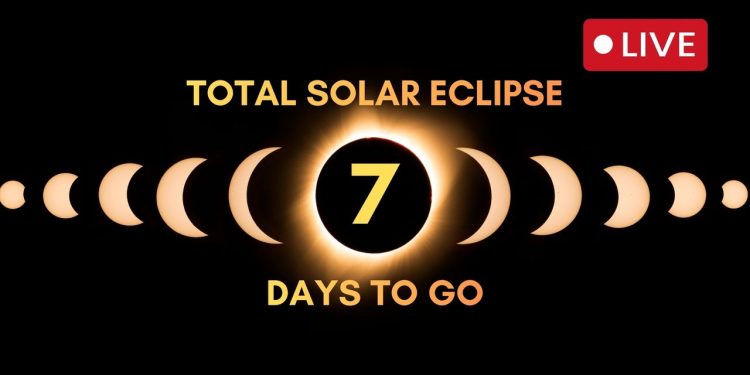 Total solar eclipse Aug. 12, 2026 live updates — 1 week to go