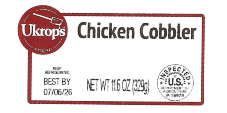 Spaghetti and chicken cobbler recalled because of consumer complaint about metal pieces
