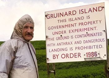 During WWII, England poisoned sheep with anthrax on an idyllic Scottish island