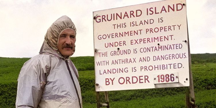 During WWII, England poisoned sheep with anthrax on an idyllic Scottish island