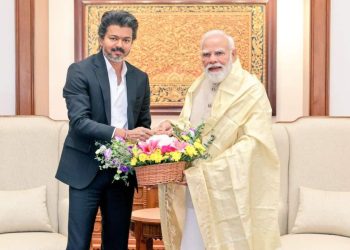Vijay meets PM Modi in first Delhi visit as TN CM, discusses Mekedatu and Tamil Thai Vazhthu row