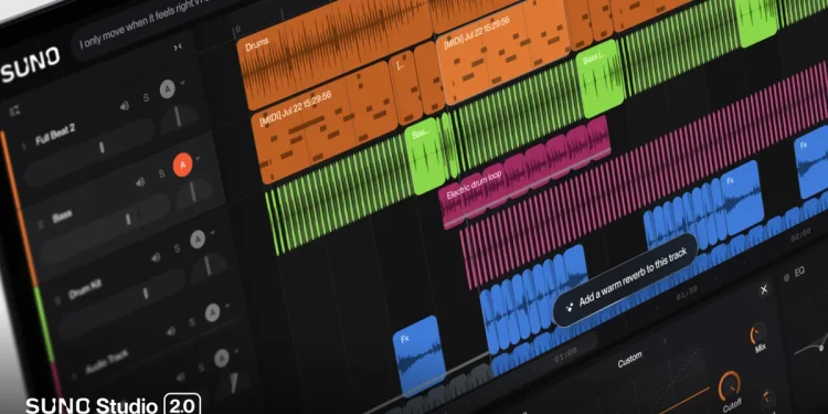 Suno Is Getting Closer to Building an Actual DAW with ‘Studio 2.0’ — Conveniently With No Download Restrictions Whatsoever