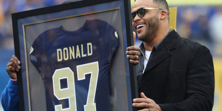 Rams GM Les Snead, Myles Garrett open up about potential Aaron Donald return