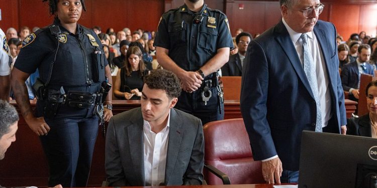 As Luigi Mangione Entered His Guilty Plea, Brian Thompson’s Family Looked On