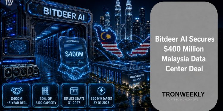 Bitdeer AI Secures $400 Million Malaysia Data Center Deal