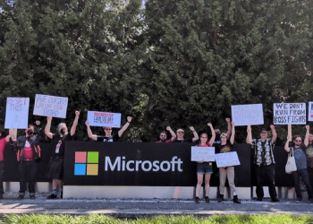 Hundreds of union workers rally across North America to protest Xbox layoffs