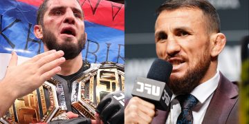 Islam Makhachev, Merab Dvalishvili trade barbs over hoisting Russian flag at UFC 330