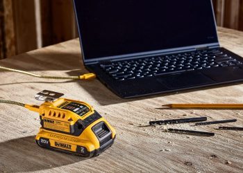 This DeWalt adapter turns every 20V battery you own into a 100W power bank
