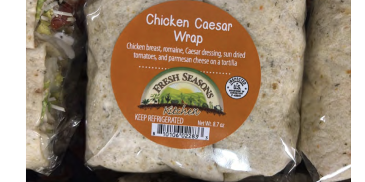 USDA issues warning about chicken wraps contaminated with Listeria