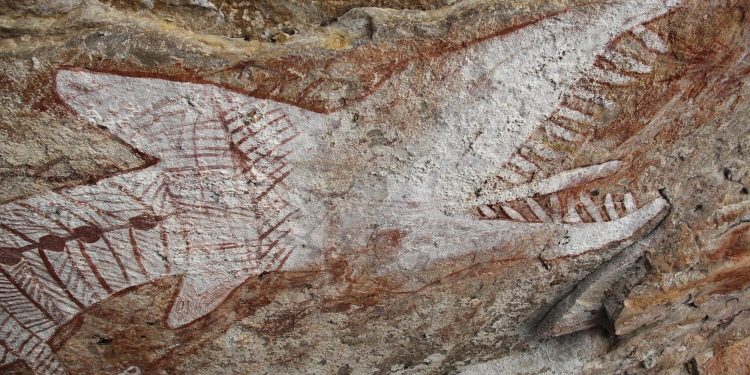 Rainbow Serpent rock art grew larger as Europeans colonized Aboriginal Australia