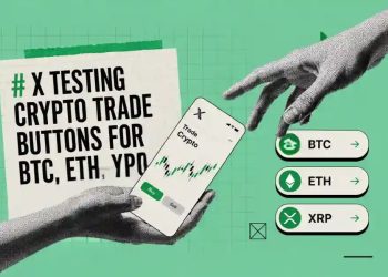 X Testing Crypto Trade Buttons for BTC, ETH, XRP and More