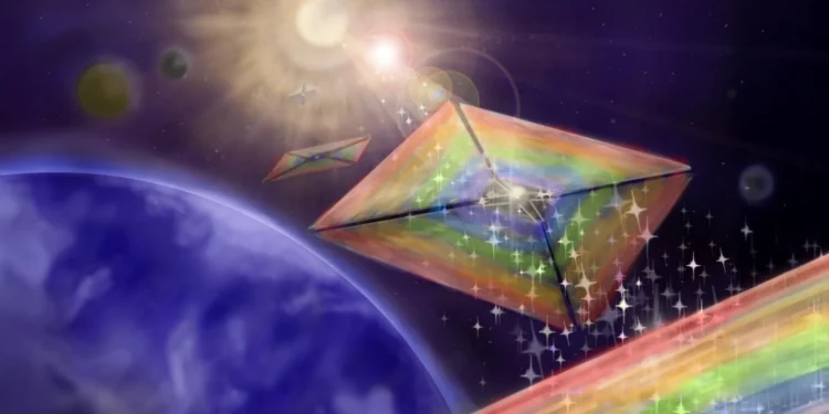 Interstellar solar sails hit a strange problem at 75% of light speed