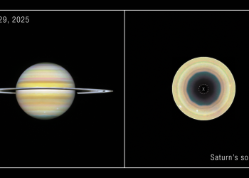 Hubble spots a mysterious 10-sided ‘decagon’ growing around Saturn’s south pole