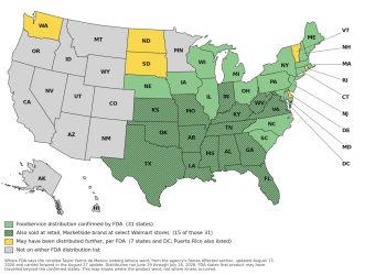 Cyclospora patients in outbreak linked to lettuce top 11,000; three more states added