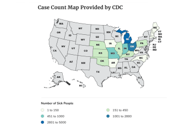 Patient count for parasite outbreak linked to lettuce tops 10,000
