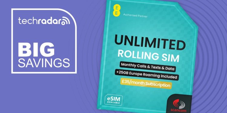 Get unlimited EE data for £15 a month with this rolling SIM deal