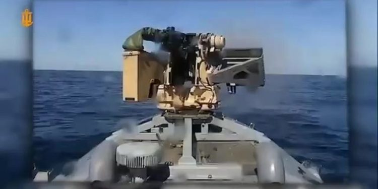 First ever battle between two autonomous naval drones ‘won’ by Ukraine thanks to a salvo from a remote weapon turret