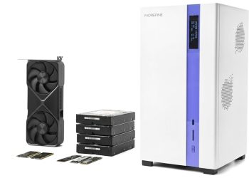 Vertical GPU, top-loading HDDs: Morefine’s 4-bay NAS is unlike any AI workstation PC I’ve ever seen, thanks to a simple physics law