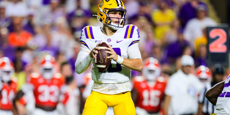 LSU QB Sam Leavitt ‘doubtful’ on injury report ahead of Ole Miss showdown, did not throw in latest practice