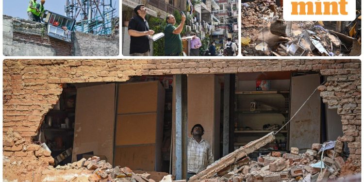 From Satya Niketan to Laxmi Nagar: MCD continues demolition and enforcement drive against dangerous buildings