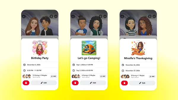 Snapchat adds event creation tools