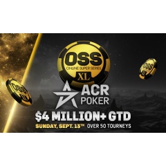 ACR Poker Packs This Sunday With 50+ OSS XL Events and $4M+ Guaranteed