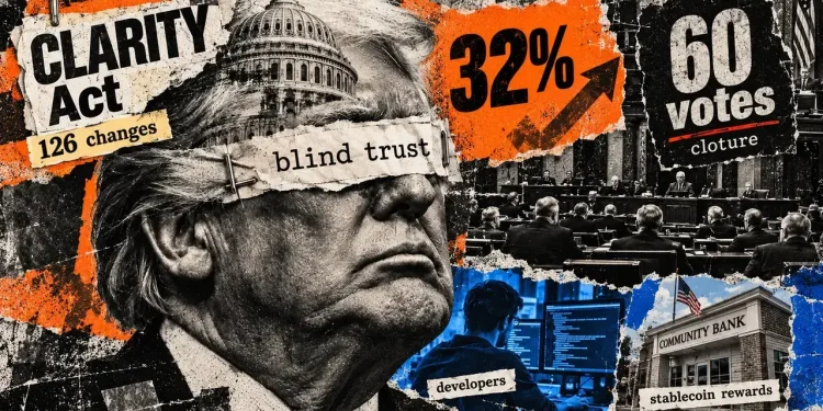Trump concession sends CLARITY Act odds above 32% before make-or-break Senate vote