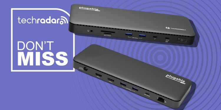 This 13-port Plugable Thunderbolt 4 dock is 15% off for Prime Day