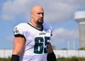 ‘Best Right Tackle in the NFL,’ ‘End of an Era’ — Jason Kelce, Ex-NFL Stars Pay Tribute to Eagles Legend Lane Johnson After Surprise Retirement