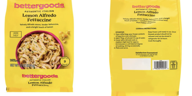 Pasta sold at Walmart stores nationwide recalled because of Listeria