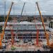 Wrexham AFC stadium truss installed