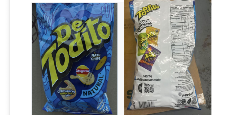 Pork cracklings products recalled because of production in Colombia