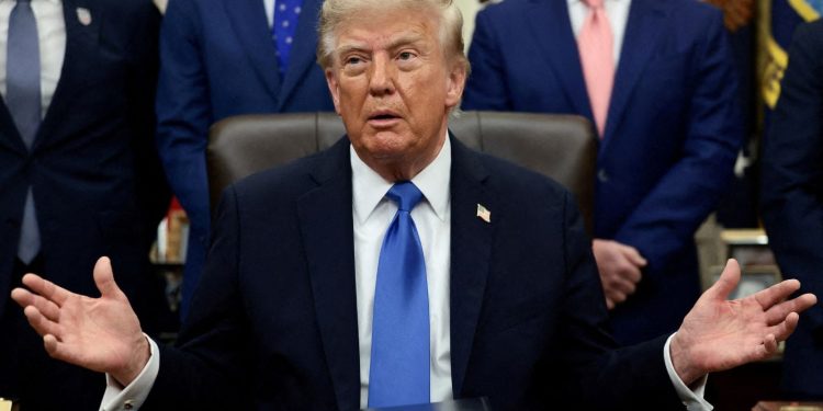Trump says talks with Iran continue and he thinks settlement will be reached