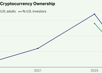 US Crypto Ownership Falls to 11% as 63% of Investors See High Risk