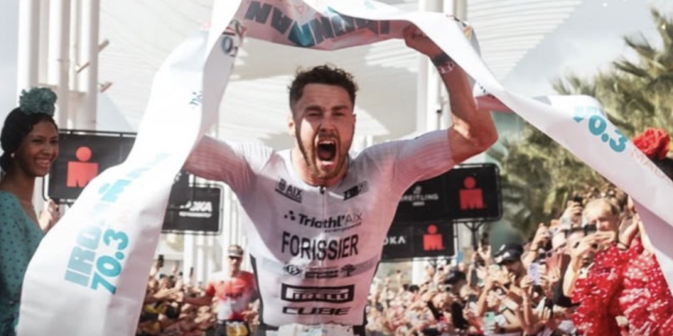 Felix Forissier wins inaugural Ironman 70.3 Malaga in stormy conditions