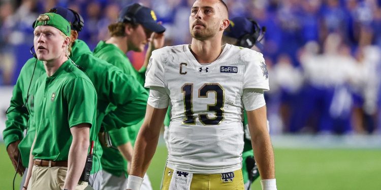 How CJ Carr’s rough night vs. BYU raises new doubts about Notre Dame’s title ceiling