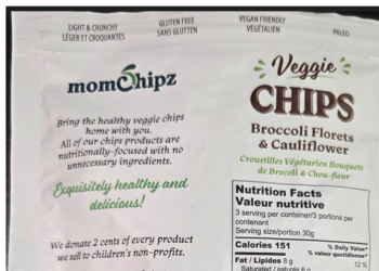 Canadian company recalls veggie chips in U.S. because of undeclared wheat