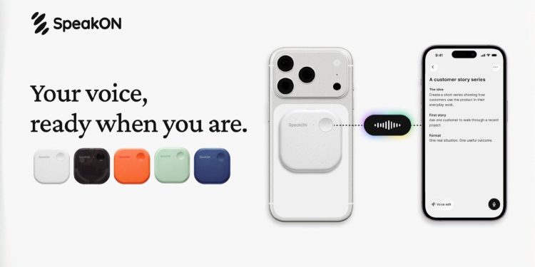 SpeakON’s MagSafe AI communicator turns spoken ideas into action