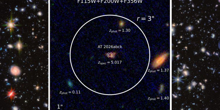 The James Webb telescope is watching one of the earliest supernovas in the universe unfold