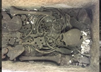 Roman sarcophagus inside Westminster Abbey originally held a different body