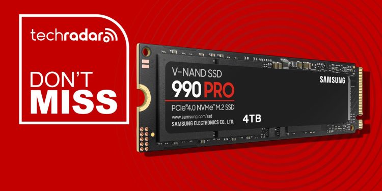 Save $300 off the 4TB Samsung 990 Pro SSD